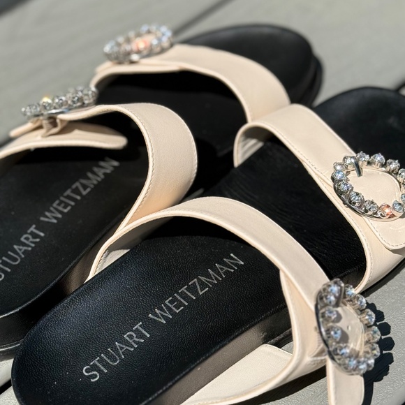 Blingring Buckle Slide by Stewart Weitzman - Size 39 - Picture 3 of 7